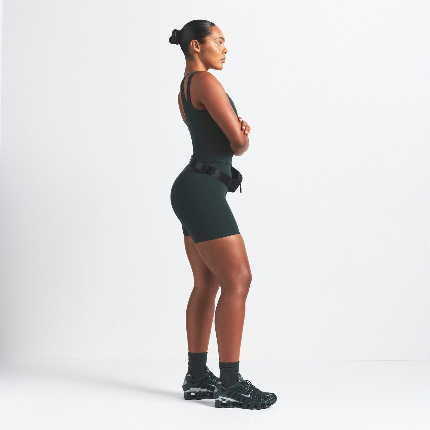 NikeSKIMS MATTE DOUBLE STRAP SCOOP TANK - DARK TEAL - image 11