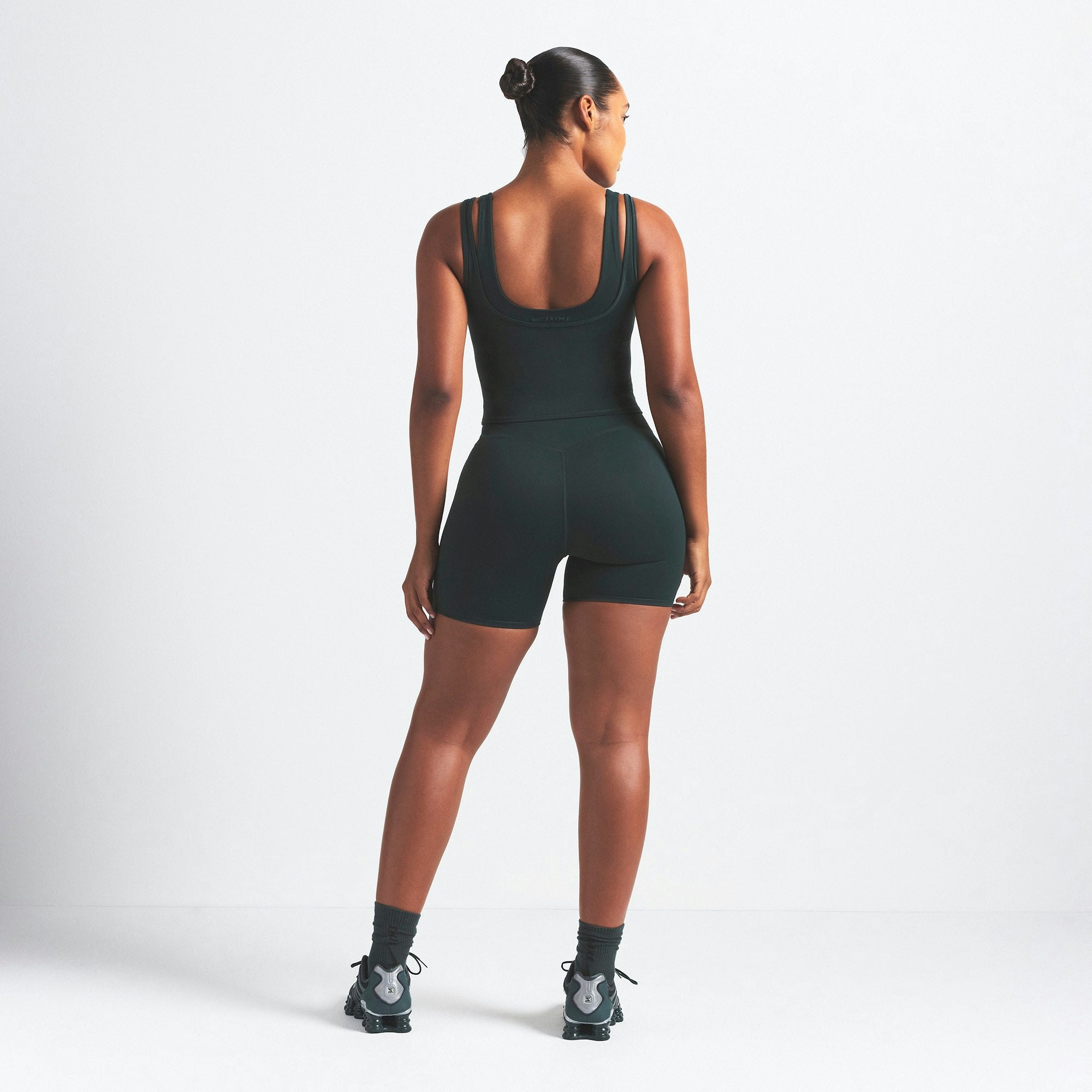 NikeSKIMS MATTE DOUBLE STRAP SCOOP TANK - DARK TEAL - image 13