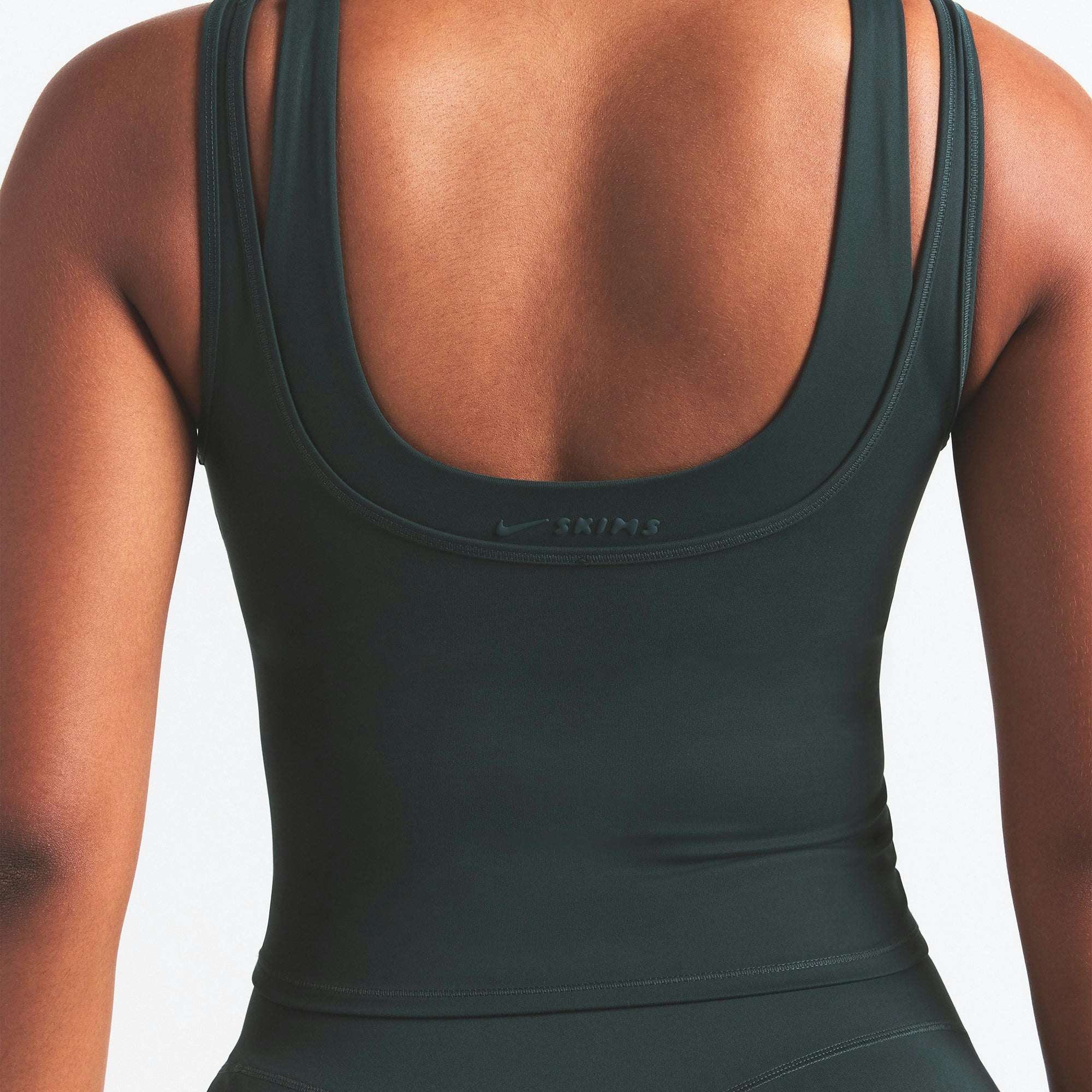 NikeSKIMS MATTE DOUBLE STRAP SCOOP TANK - DARK TEAL - image 12