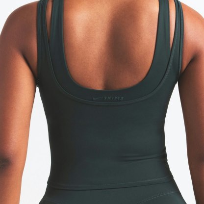 NikeSKIMS MATTE DOUBLE STRAP SCOOP TANK - DARK TEAL - image 12