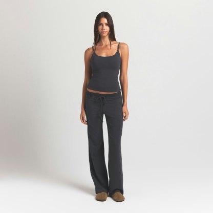 COTTON JERSEY SCOOP NECK CAMI - ASH - image 25