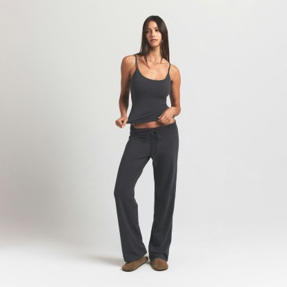 COTTON JERSEY SCOOP NECK CAMI - ASH - image 27