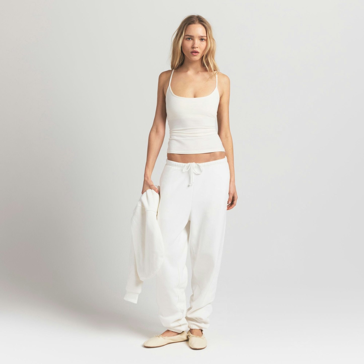 COTTON JERSEY SCOOP NECK CAMI - MARBLE - image 42