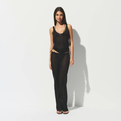 SLINKY KNIT SCOOP LONG TANK - OBSIDIAN - image 12