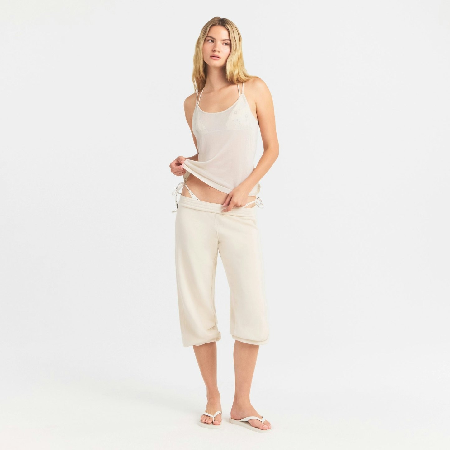 SLINKY KNIT CAMI - BUFF