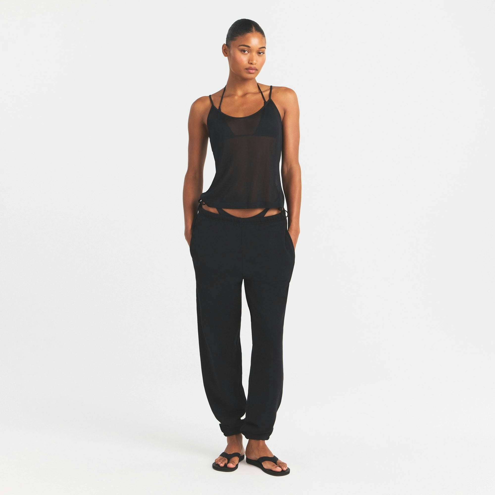 SLINKY KNIT CAMI - OBSIDIAN - image 6