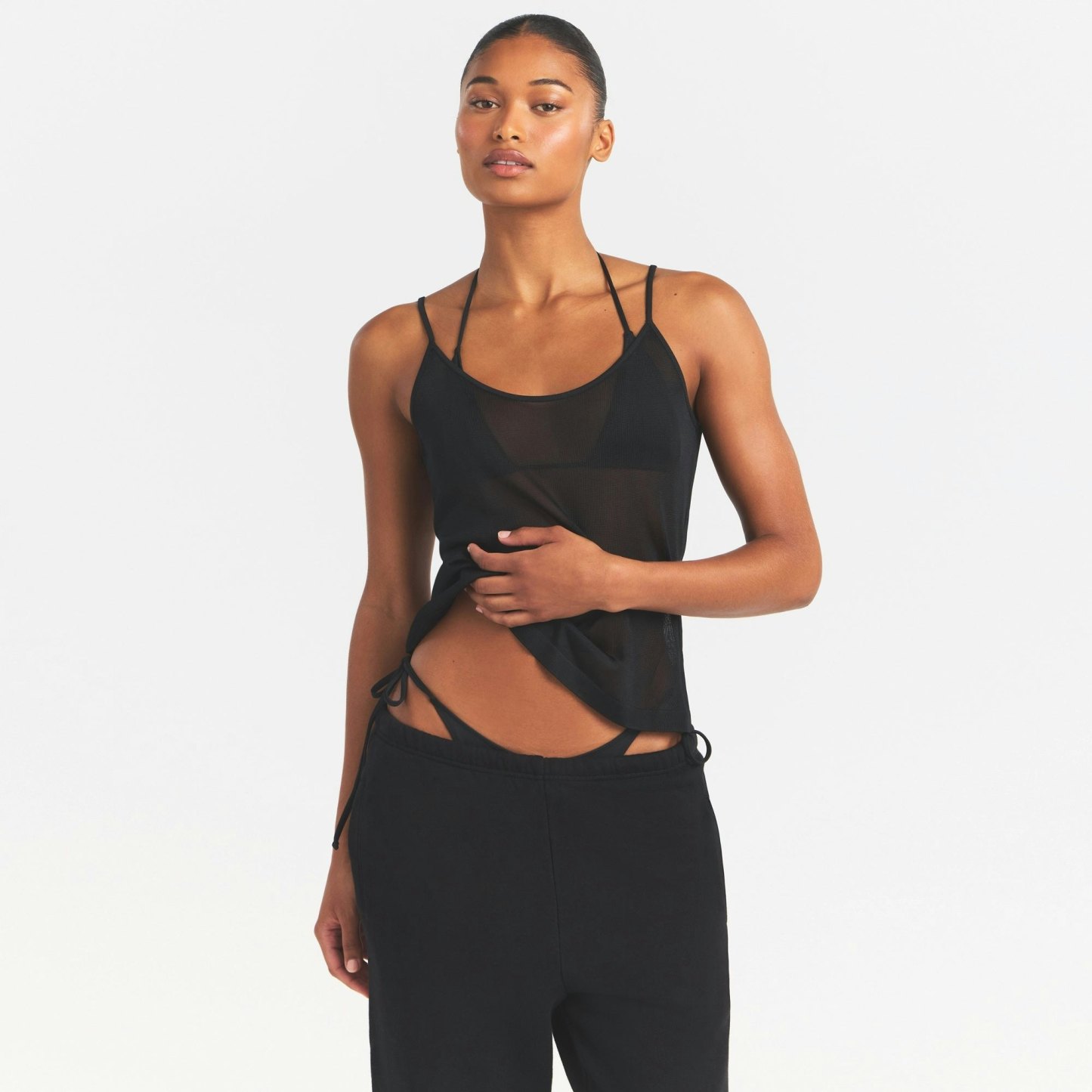 SLINKY KNIT CAMI - OBSIDIAN - image 7
