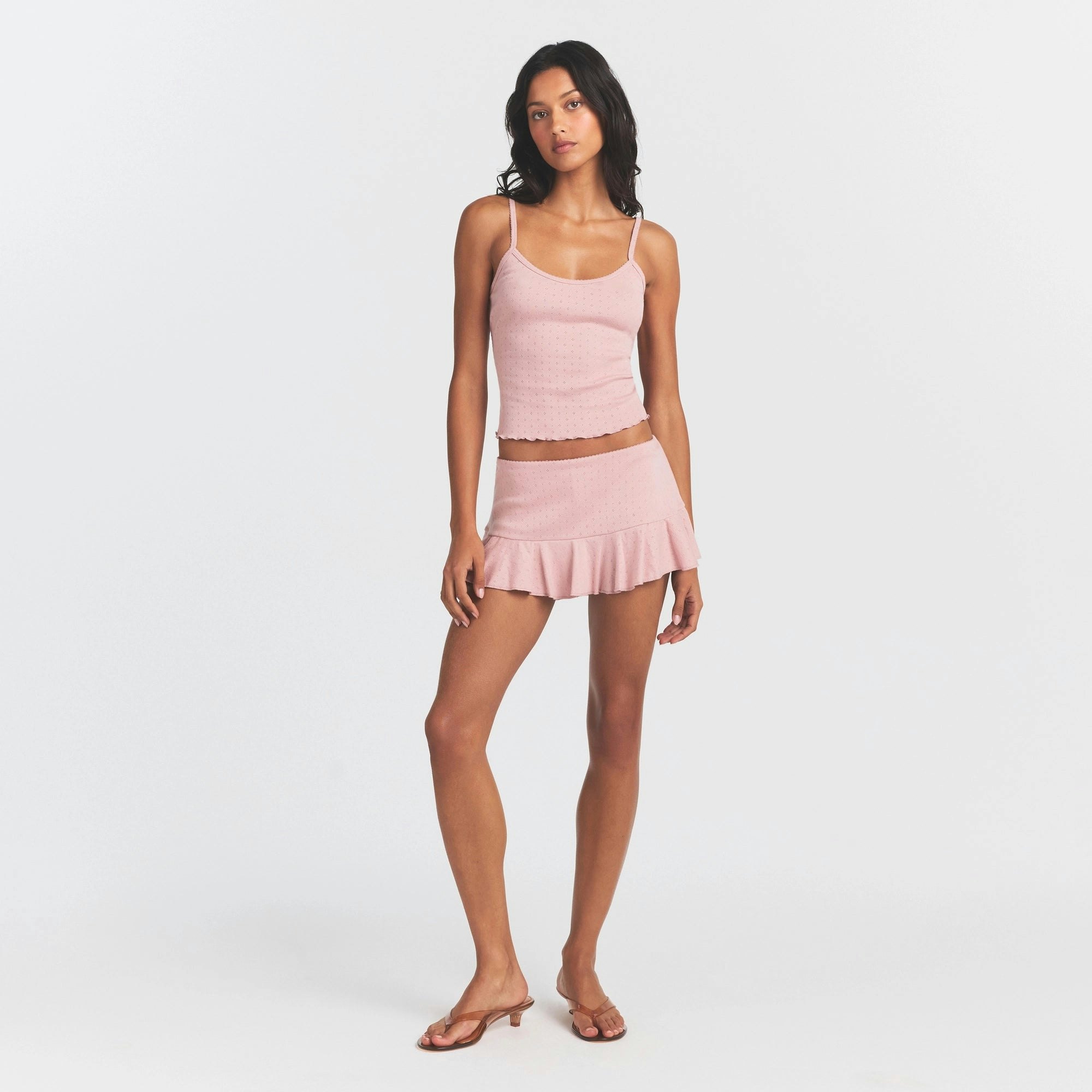 HEAVY POINTELLE CAMI - MORGANITE - image 6