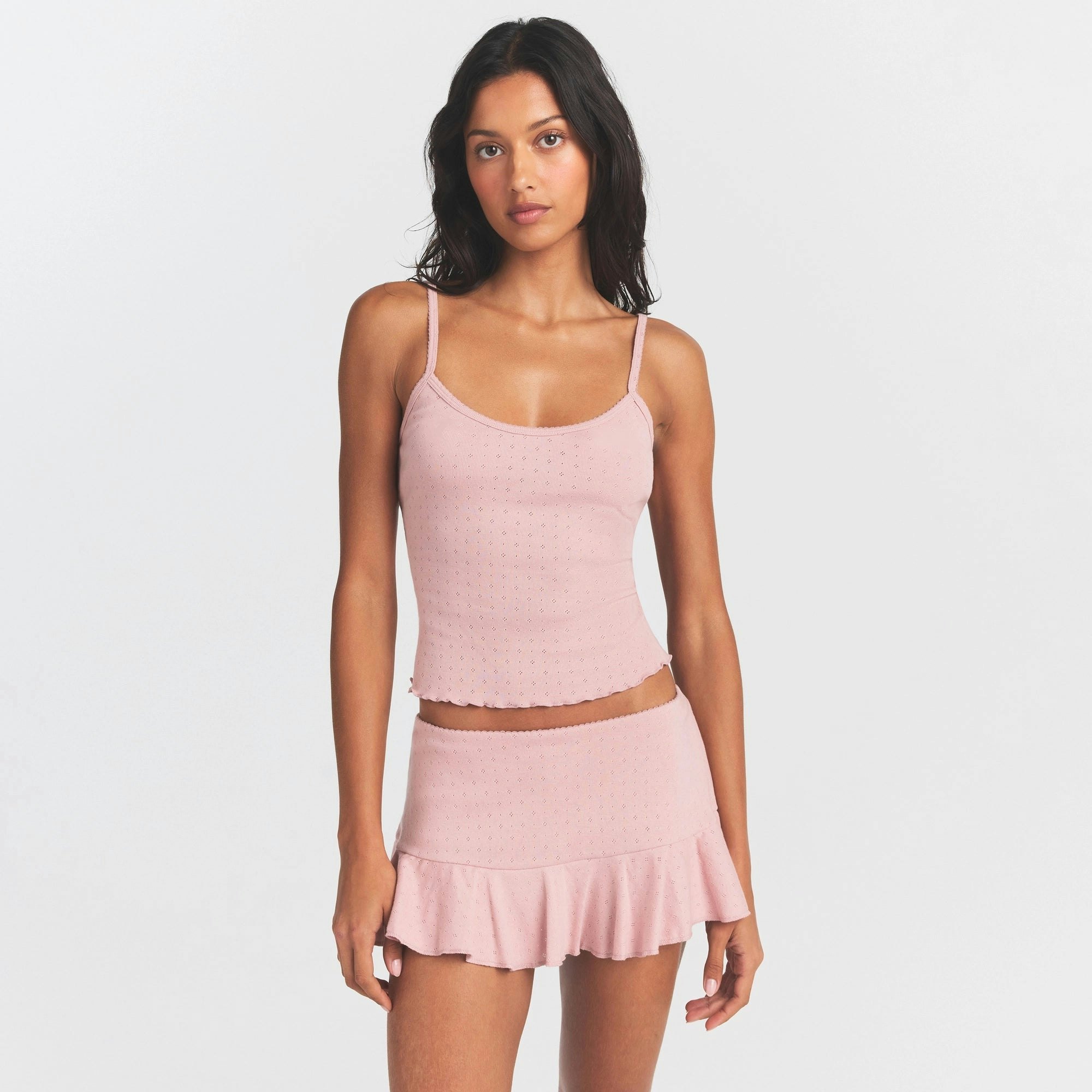 HEAVY POINTELLE CAMI - MORGANITE - image 7