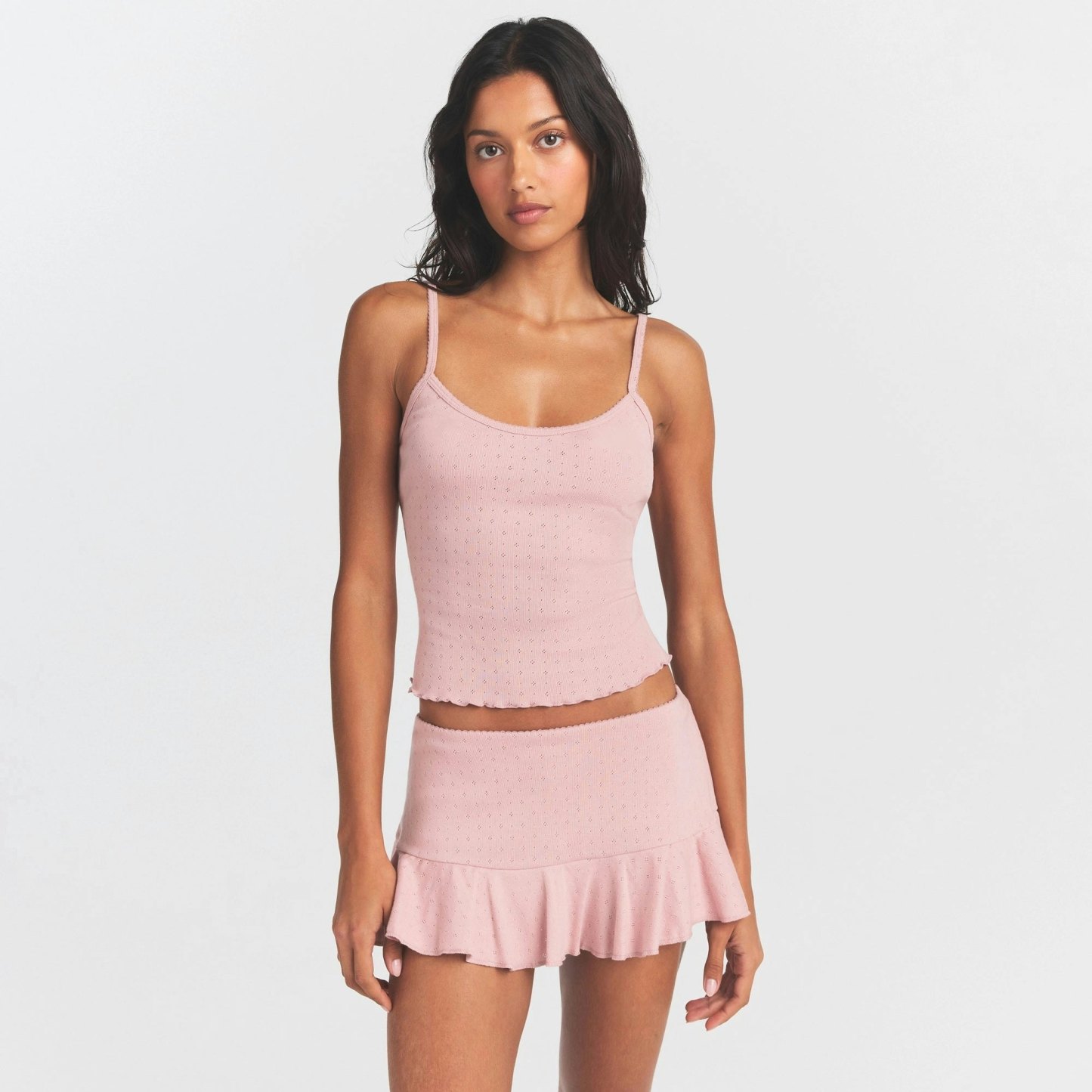 HEAVY POINTELLE CAMI - MORGANITE - image 7