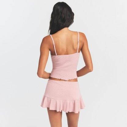 HEAVY POINTELLE CAMI - MORGANITE - image 8