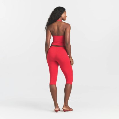 SMOOTH LAYERS HALTER TOP - CARMINE - image 13