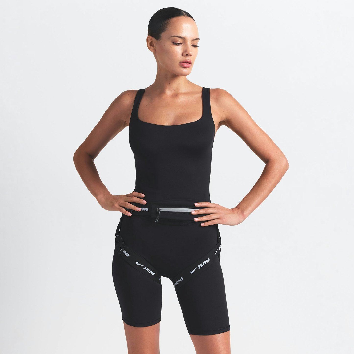 NikeSKIMS MATTE SQUARE NECK TANK - OBSIDIAN - image 8