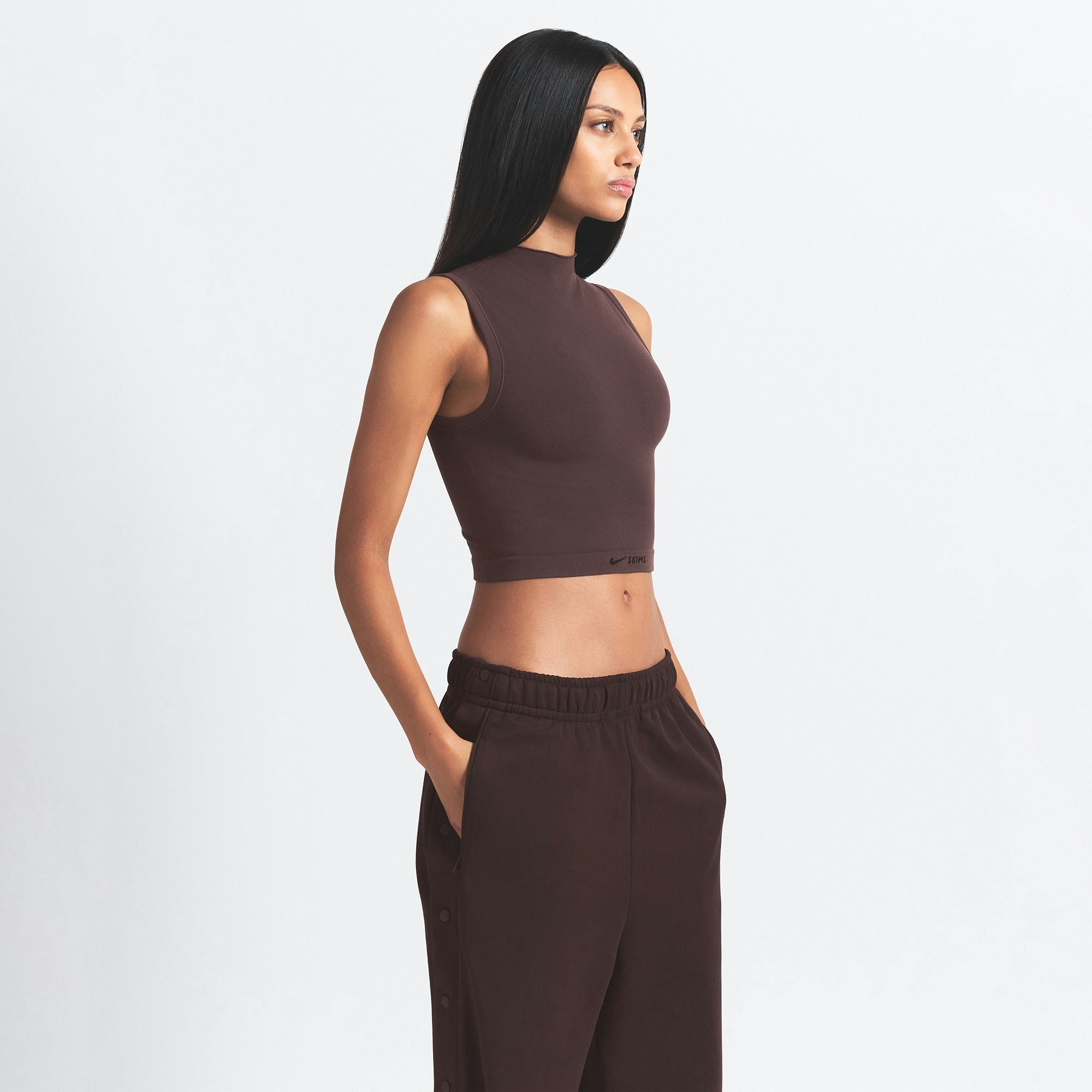 NikeSKIMS VINTAGE SEAMLESS MOCK NECK BRA TOP - PHOENIX - image 26