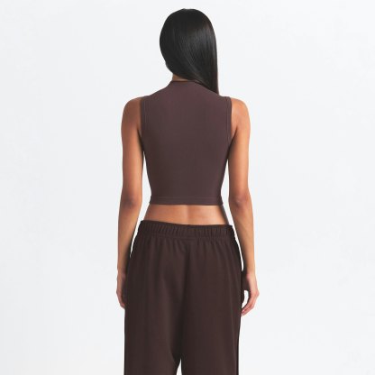 NikeSKIMS VINTAGE SEAMLESS MOCK NECK BRA TOP - PHOENIX - image 27