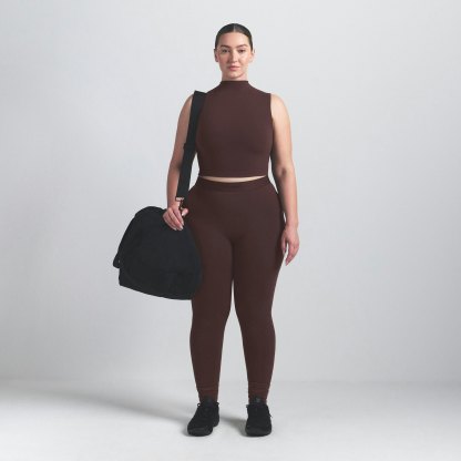 NikeSKIMS VINTAGE SEAMLESS MOCK NECK BRA TOP - PHOENIX - image 20