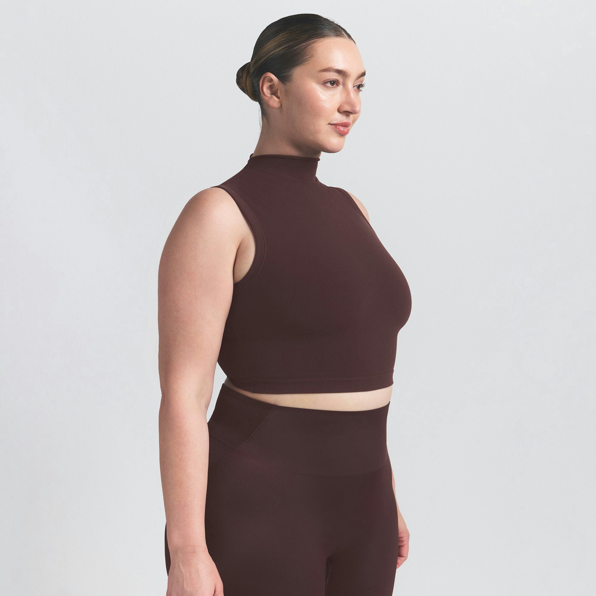 NikeSKIMS VINTAGE SEAMLESS MOCK NECK BRA TOP - PHOENIX - image 21