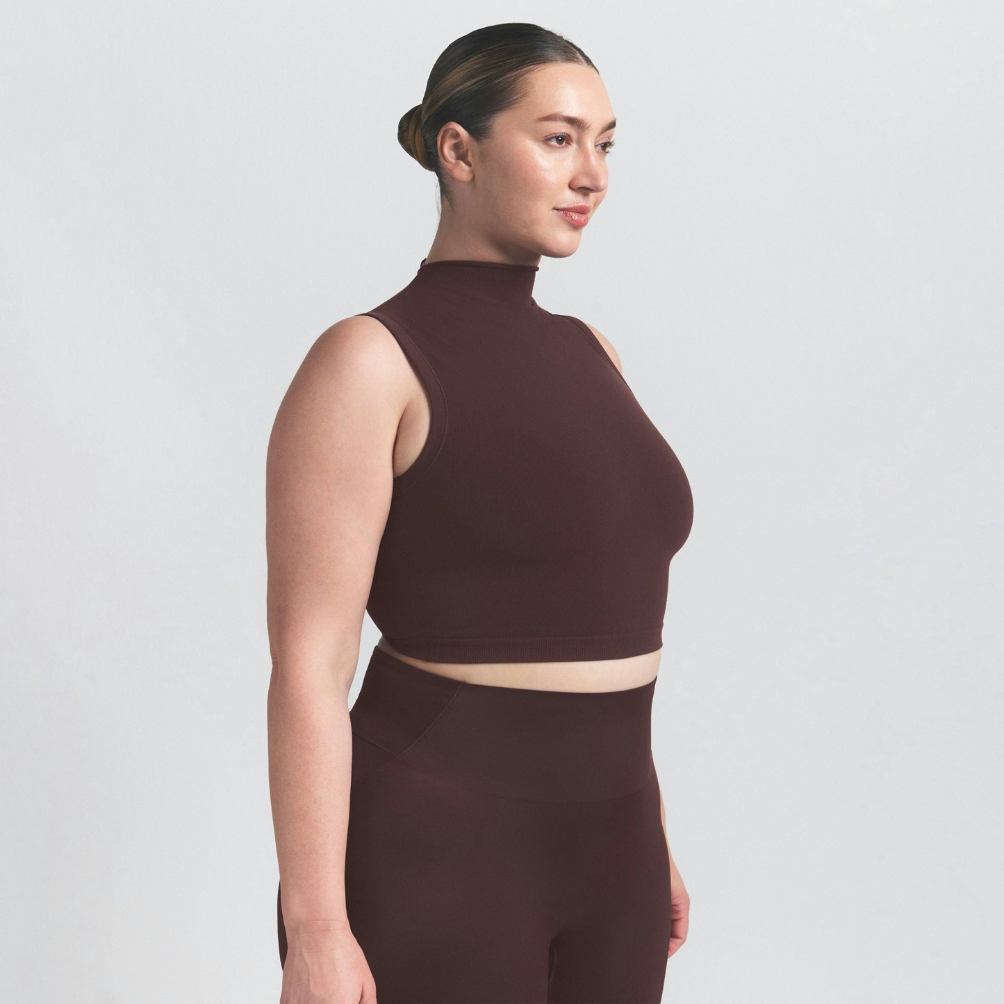 NikeSKIMS VINTAGE SEAMLESS MOCK NECK BRA TOP - PHOENIX - image 21
