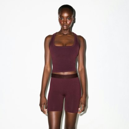 NikeSKIMS VINTAGE SEAMLESS RACER BACK TANK - CURRANT - image 22