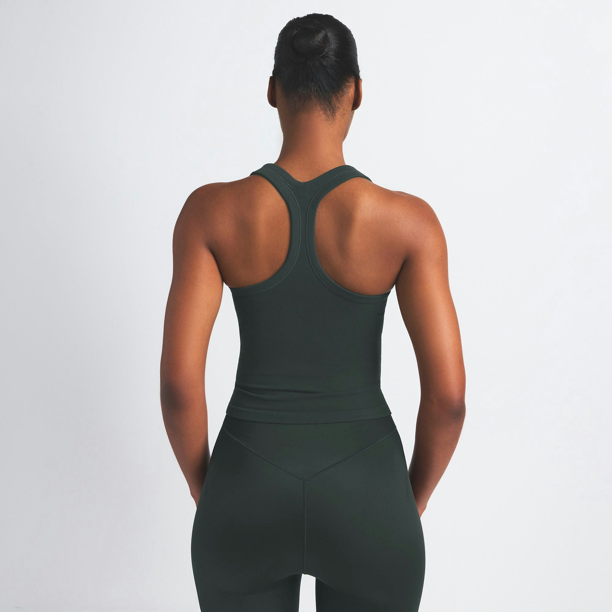 NikeSKIMS VINTAGE SEAMLESS RACER BACK TANK - DARK TEAL - image 15