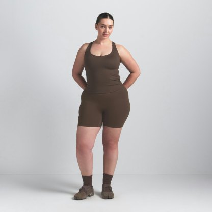NikeSKIMS MATTE RACER BACK TANK - DARK SEPIA - image 10