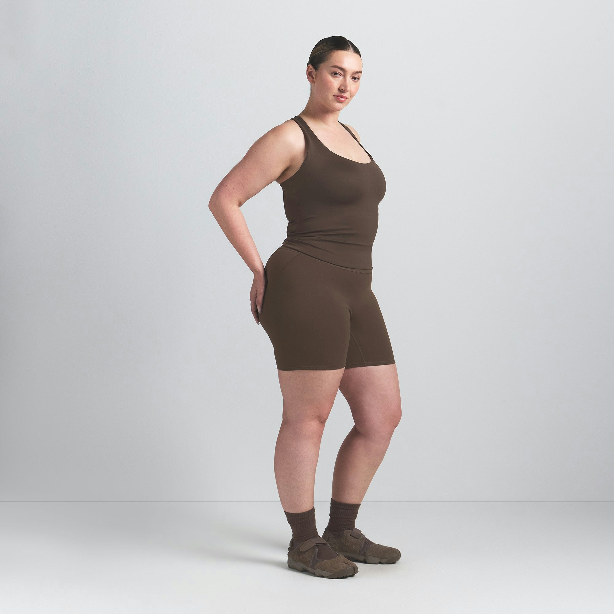 NikeSKIMS MATTE RACER BACK TANK - DARK SEPIA - image 11