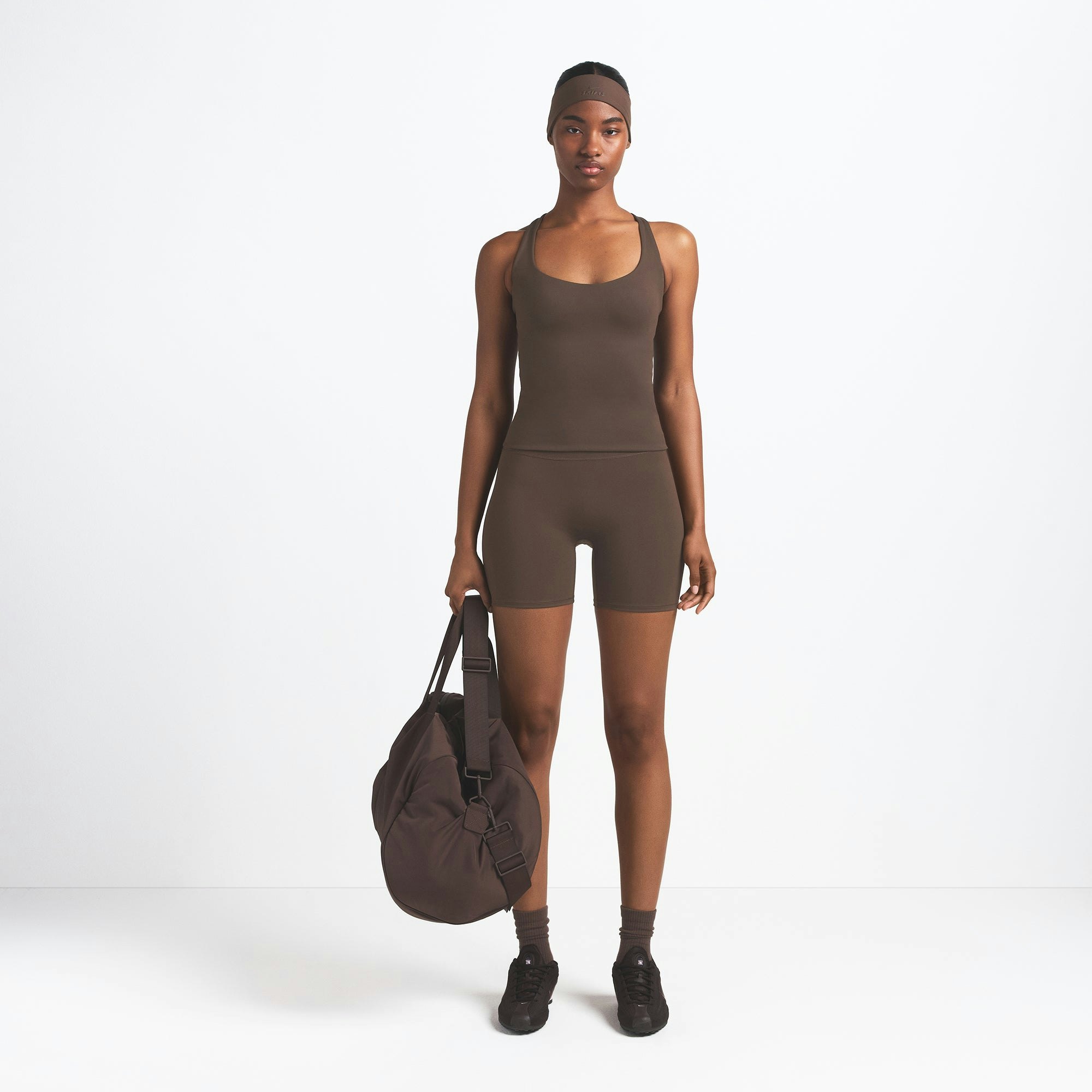 NikeSKIMS MATTE RACER BACK TANK - DARK SEPIA - image 7