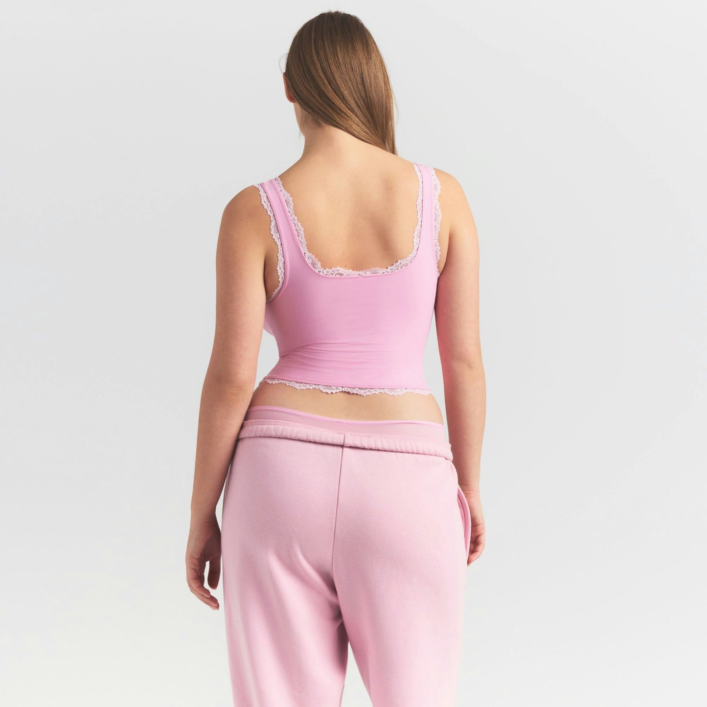FITS EVERYBODY LACE TANK - BUBBLE GUM TONAL - image 3