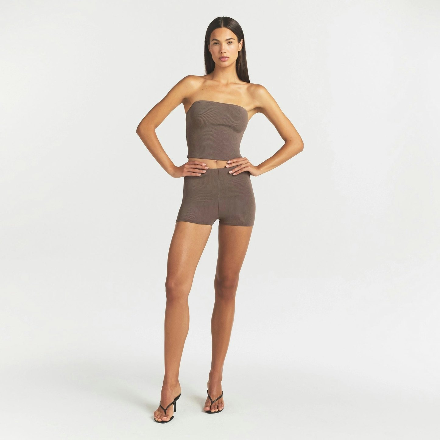 REFINED KNIT TUBE TOP - AMETHYST
