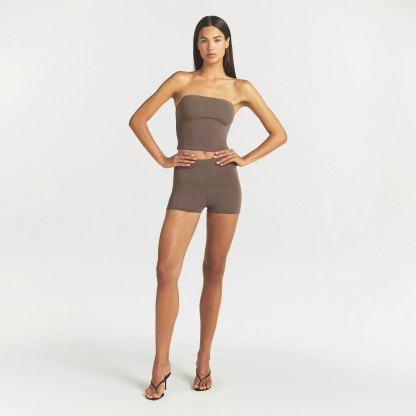 REFINED KNIT TUBE TOP - AMETHYST