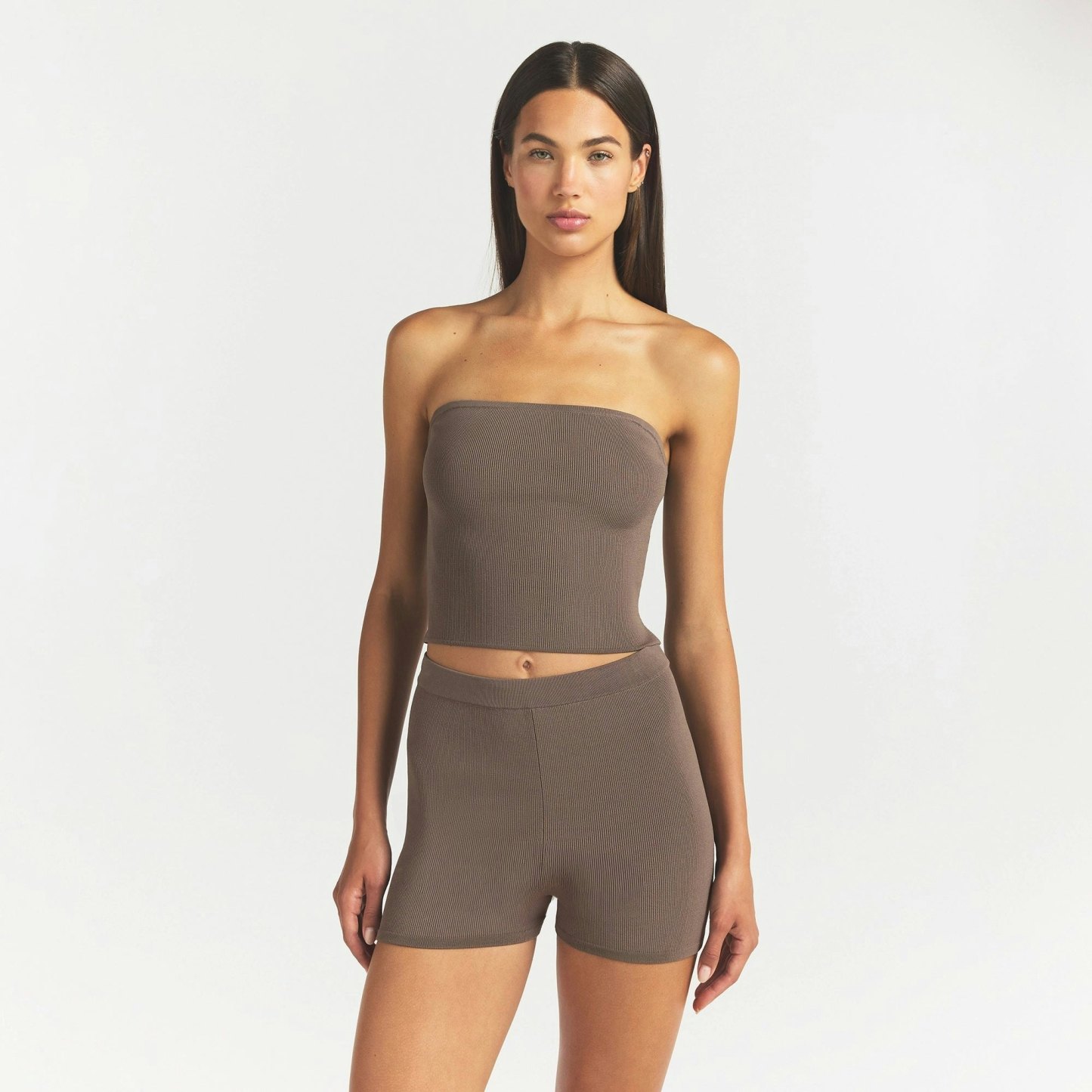 REFINED KNIT TUBE TOP - AMETHYST - image 2