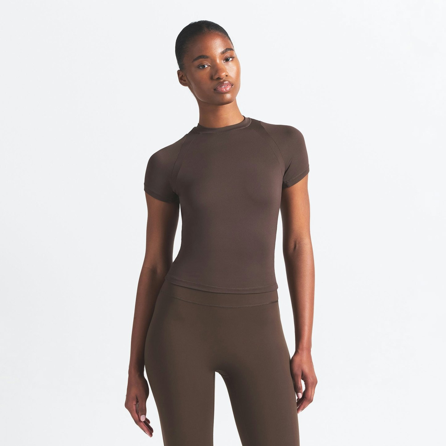 NikeSKIMS AIRY BABY TEE - DARK SEPIA - image 18