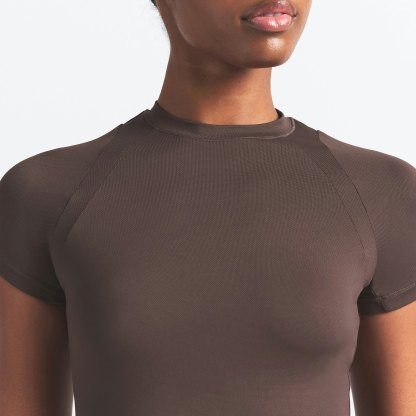 NikeSKIMS AIRY BABY TEE - DARK SEPIA - image 19