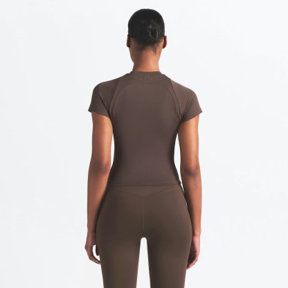 NikeSKIMS AIRY BABY TEE - DARK SEPIA - image 21