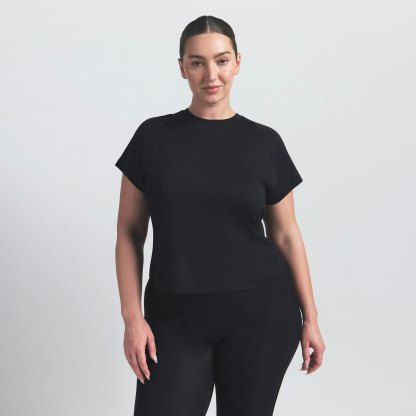 NikeSKIMS AIRY BABY TEE - OBSIDIAN - image 6