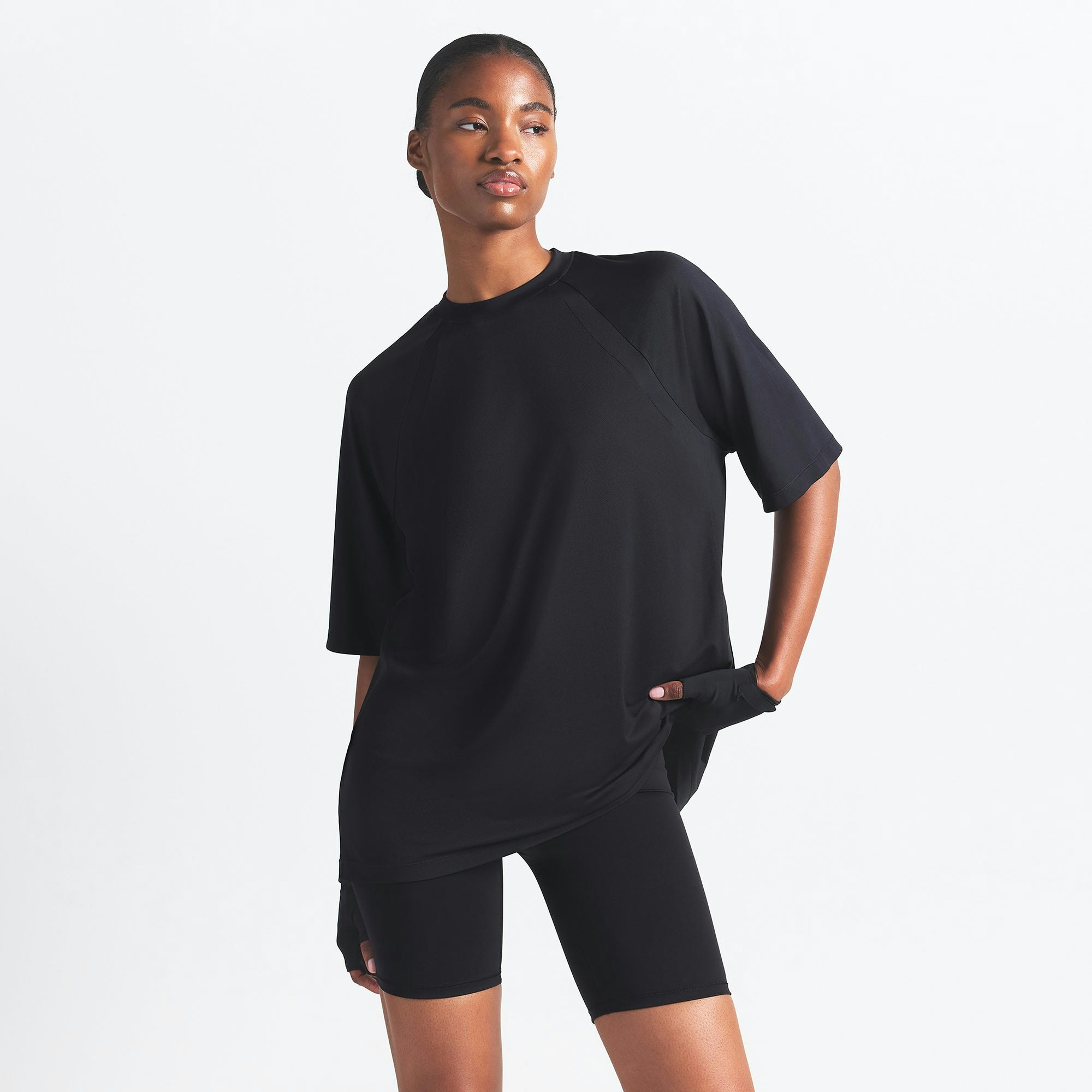 NikeSKIMS AIRY OVERSIZED TEE - OBSIDIAN - image 2