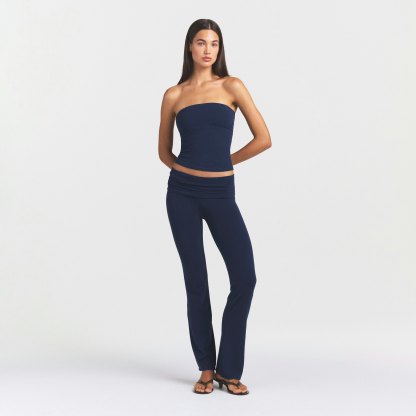 COTTON JERSEY TUBE TOP - NAVY - image 17