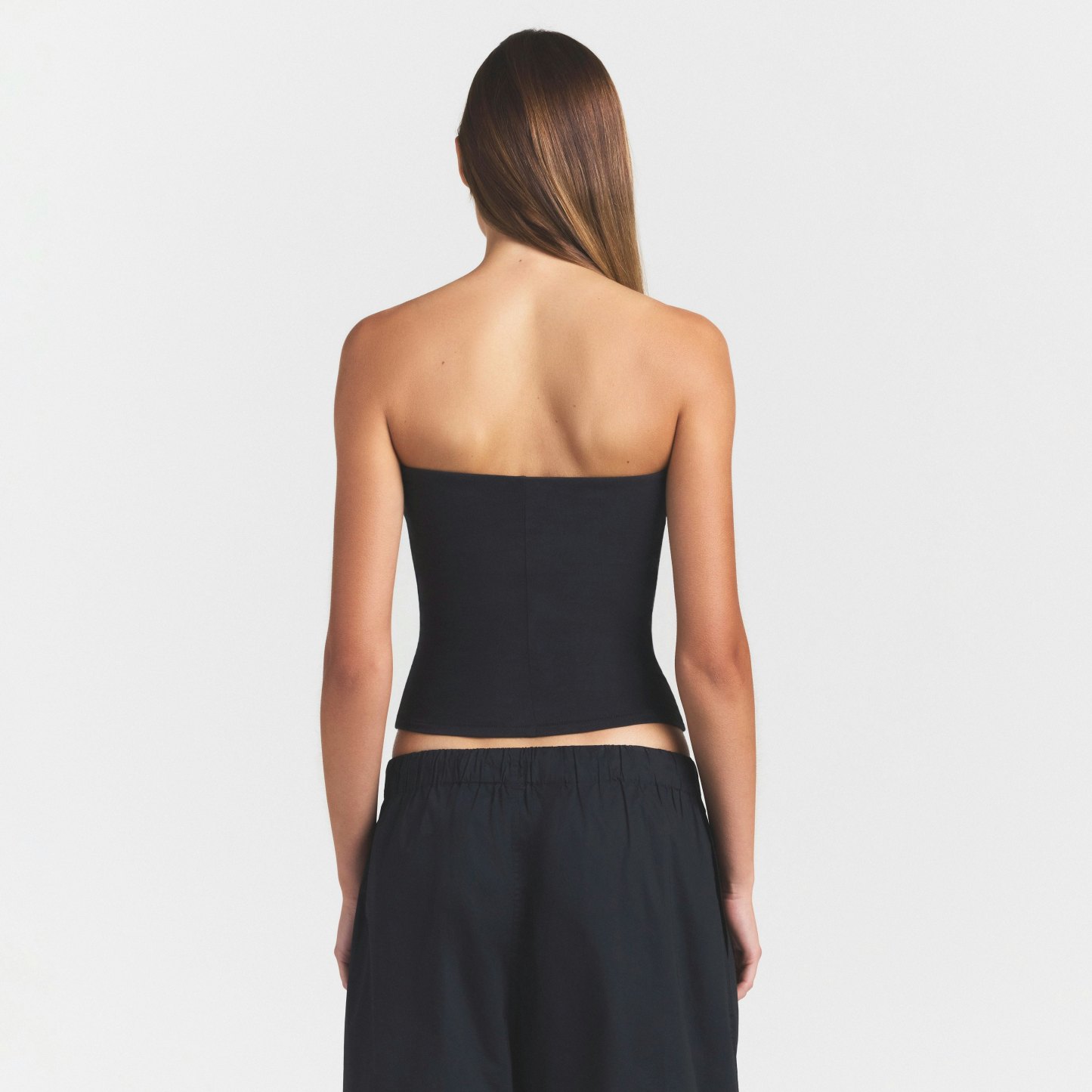 COTTON JERSEY TUBE TOP - SOOT - image 30