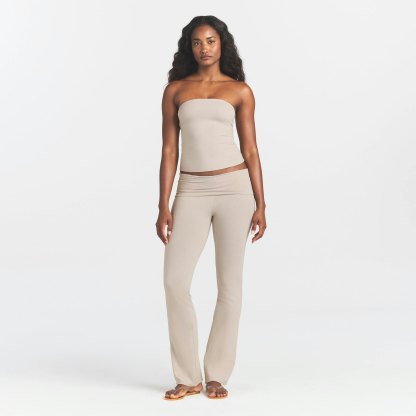 COTTON JERSEY TUBE TOP - STONE - image 6