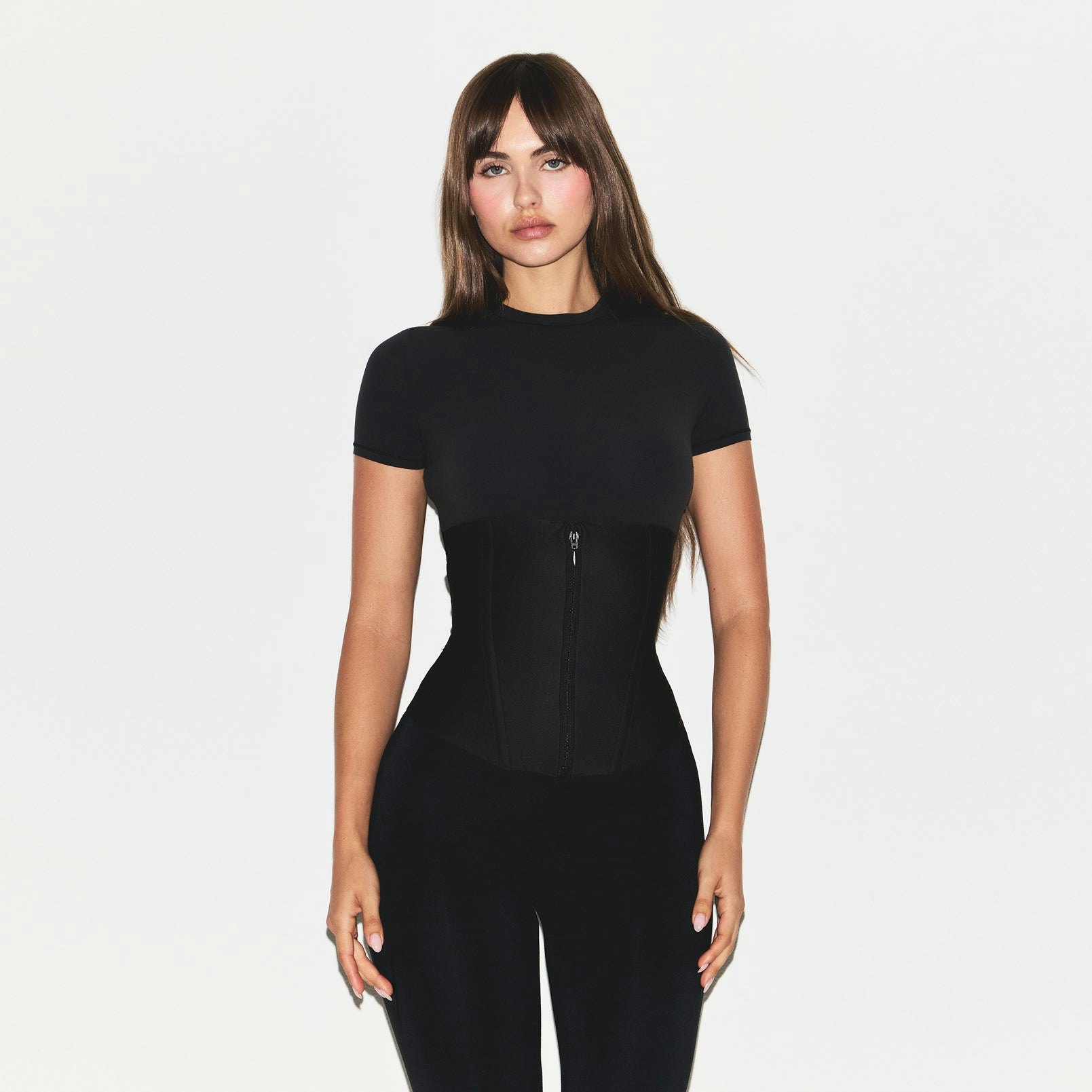 SKIMS BODY CORE SCULPT WAIST CINCHER - ONYX