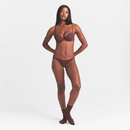 EVERYDAY COTTON BIKINI - COCOA HEATHER