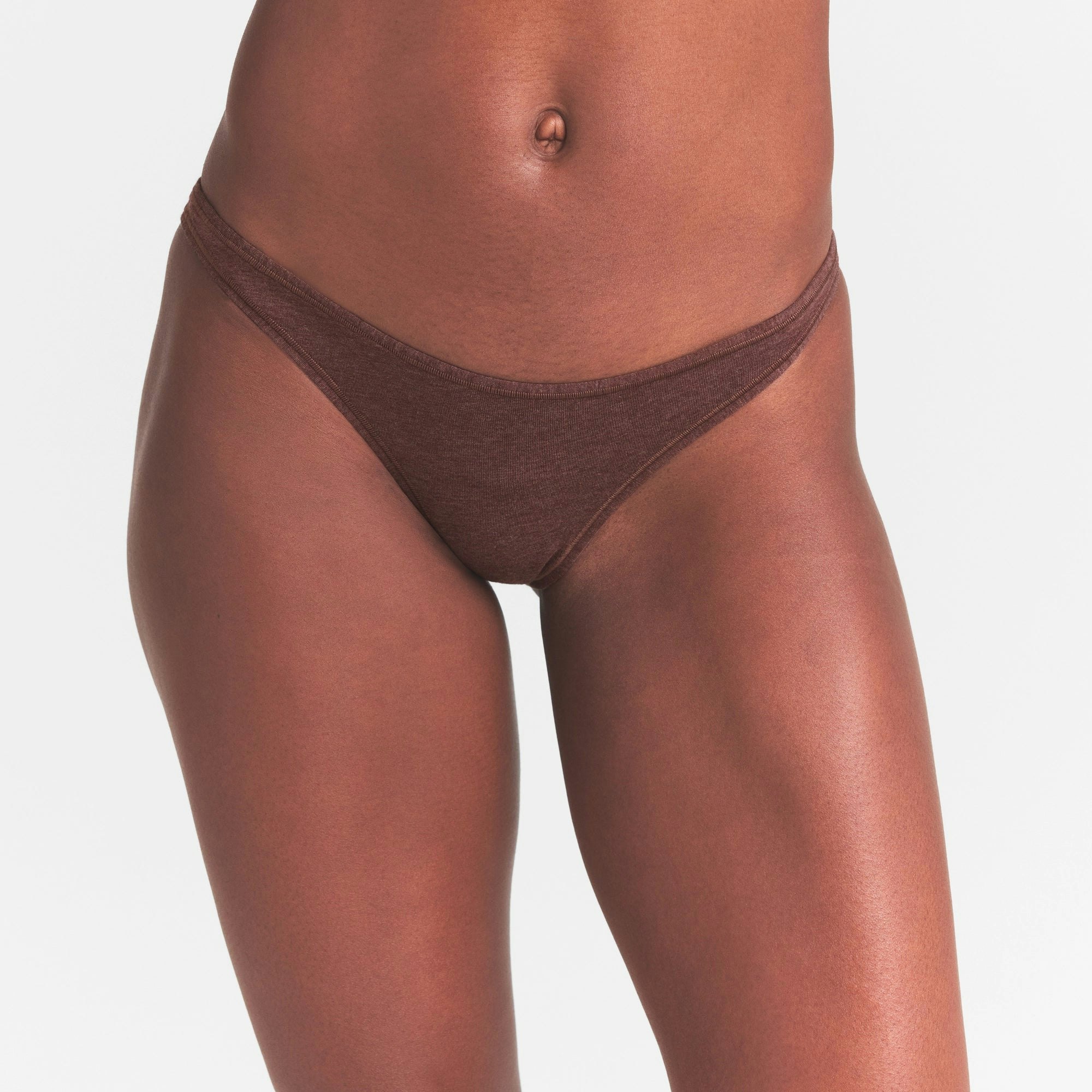 EVERYDAY COTTON BIKINI - COCOA HEATHER