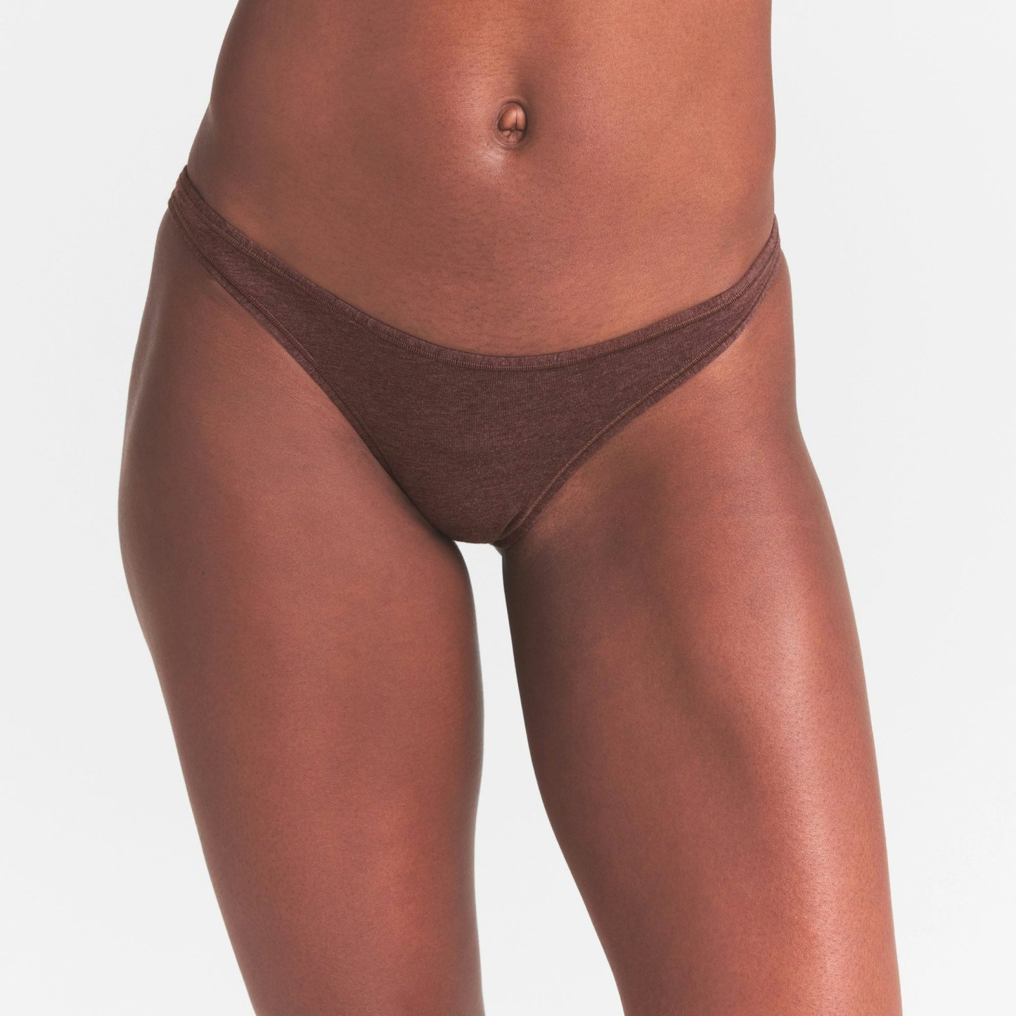 EVERYDAY COTTON BIKINI - COCOA HEATHER