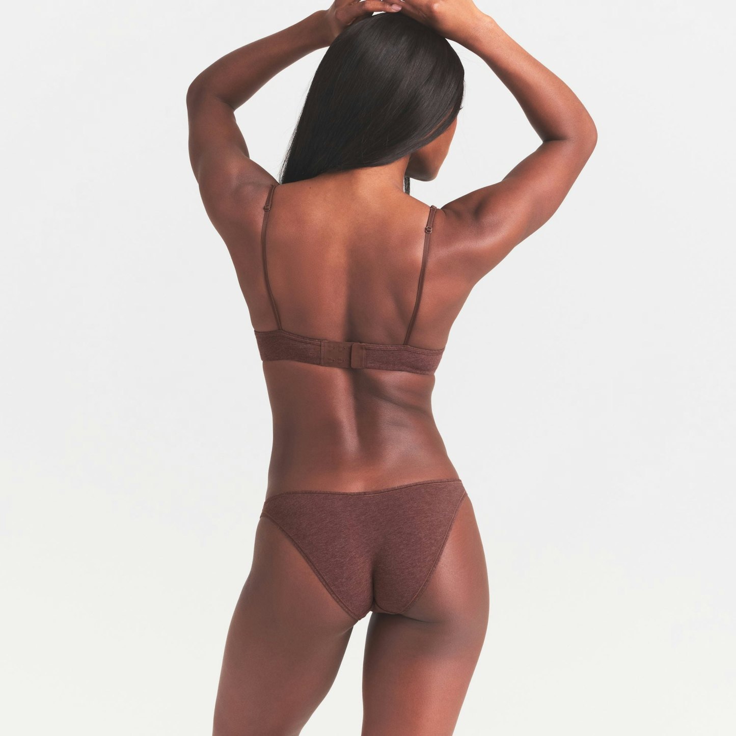 EVERYDAY COTTON BIKINI - COCOA HEATHER