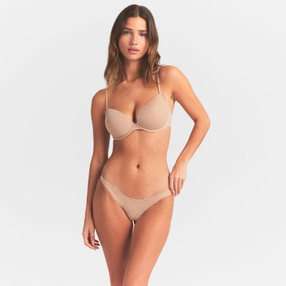EVERYDAY COTTON BIKINI - CLAY HEATHER