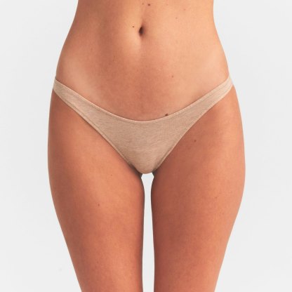 EVERYDAY COTTON BIKINI - CLAY HEATHER