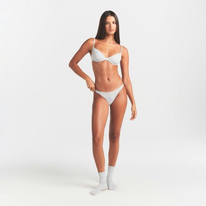 EVERYDAY COTTON BIKINI - LIGHT HEATHER GREY