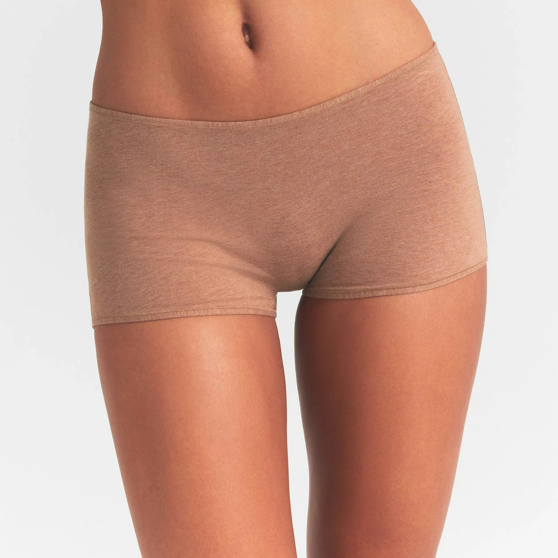 EVERYDAY COTTON BOY SHORT - SIENNA HEATHER