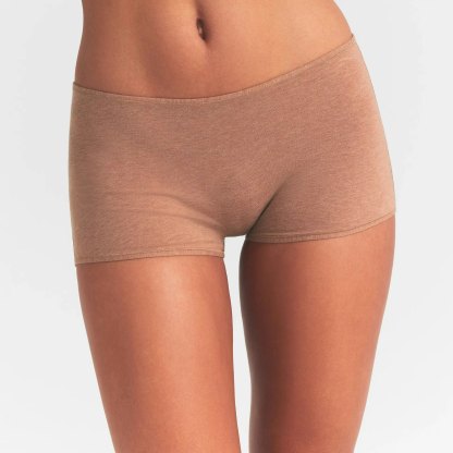 EVERYDAY COTTON BOY SHORT - SIENNA HEATHER