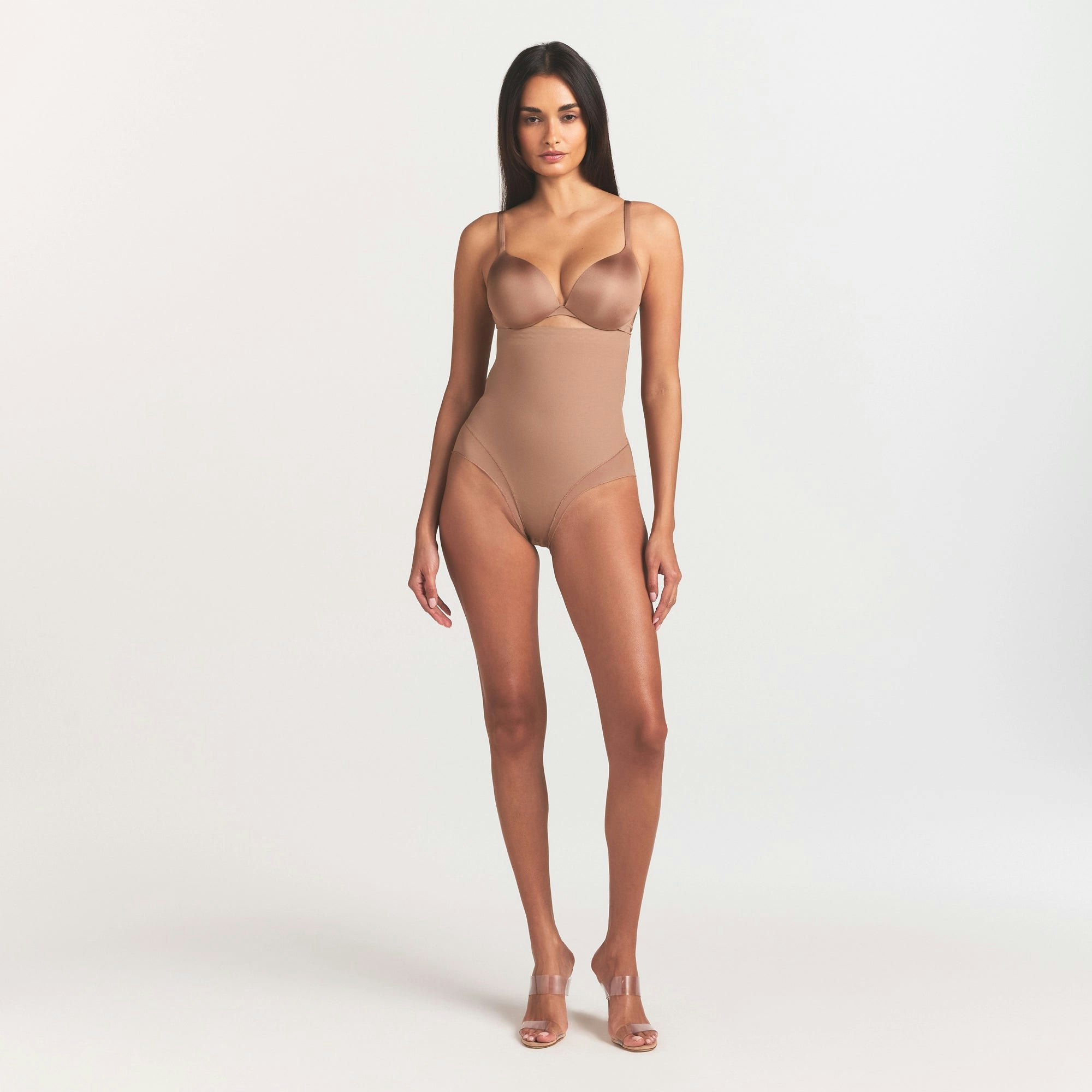 POWER MESH SHAPEWEAR CORE SCULPT HIGH-WAISTED BRIEF - SIENNA